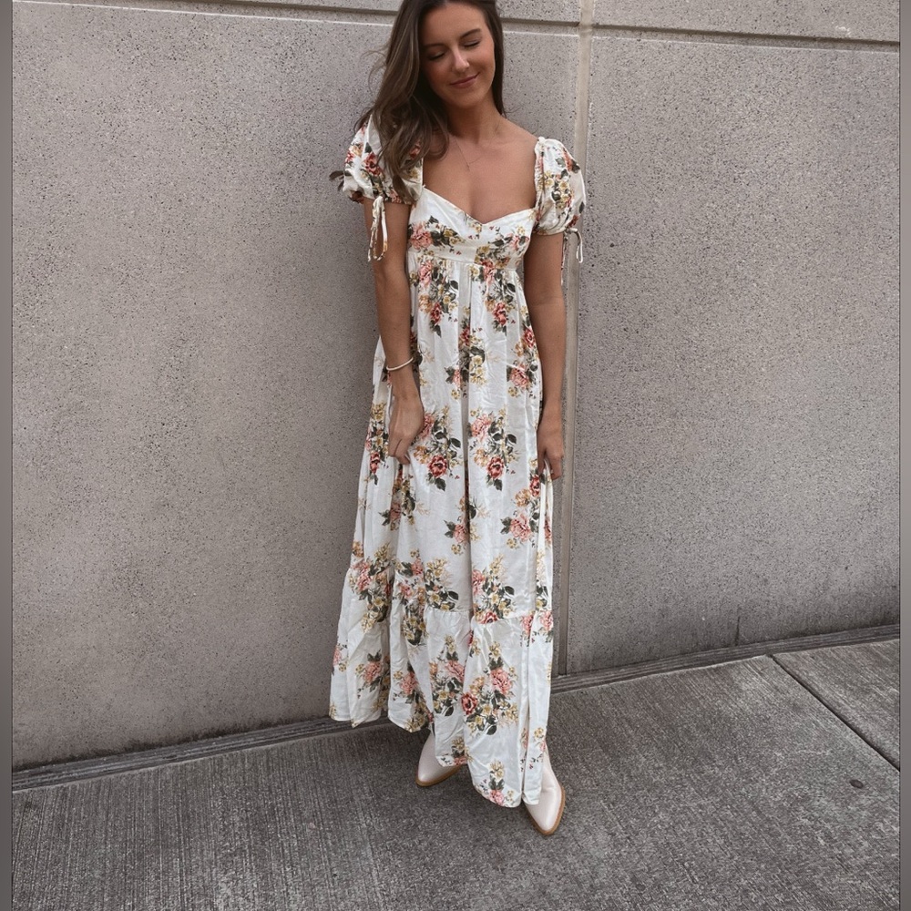 Floral print maxi dress Red Dress Boutique